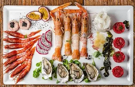 Pesce crudo e Ostriche