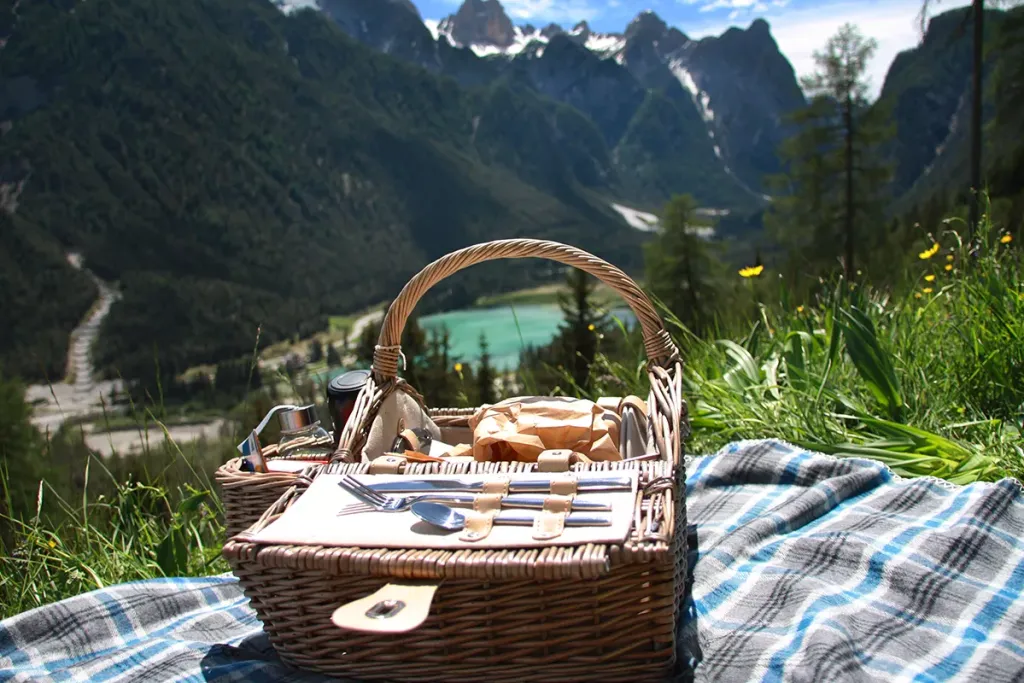 Picnic in montagna